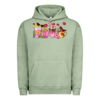 Pigment Oil Green boss lady coffee cups Urban Hoodie - NancyCooperArtShop