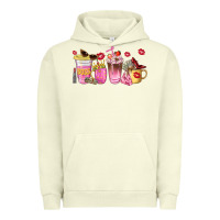 Pigment Pistachio boss lady coffee cups Urban Hoodie - NancyCooperArtShop