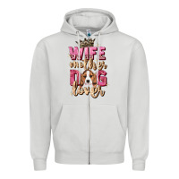 Dove Grey wife mother dog lover Zipper Hoodie - Zillion Design Studio