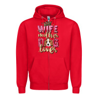 Red wife mother dog lover Zipper Hoodie - Zillion Design Studio