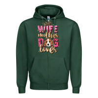 Sports Green wife mother dog lover Zipper Hoodie - Zillion Design Studio