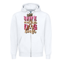 White wife mother dog lover Zipper Hoodie - Zillion Design Studio