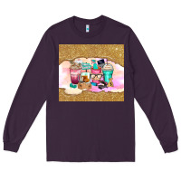 Plum small business coffee cups Long Sleeve Tee - Zillion Design Studio