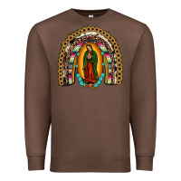Chestnut our lady of guadalupe rainbow Premium Sweatshirt - JahusDesignShop