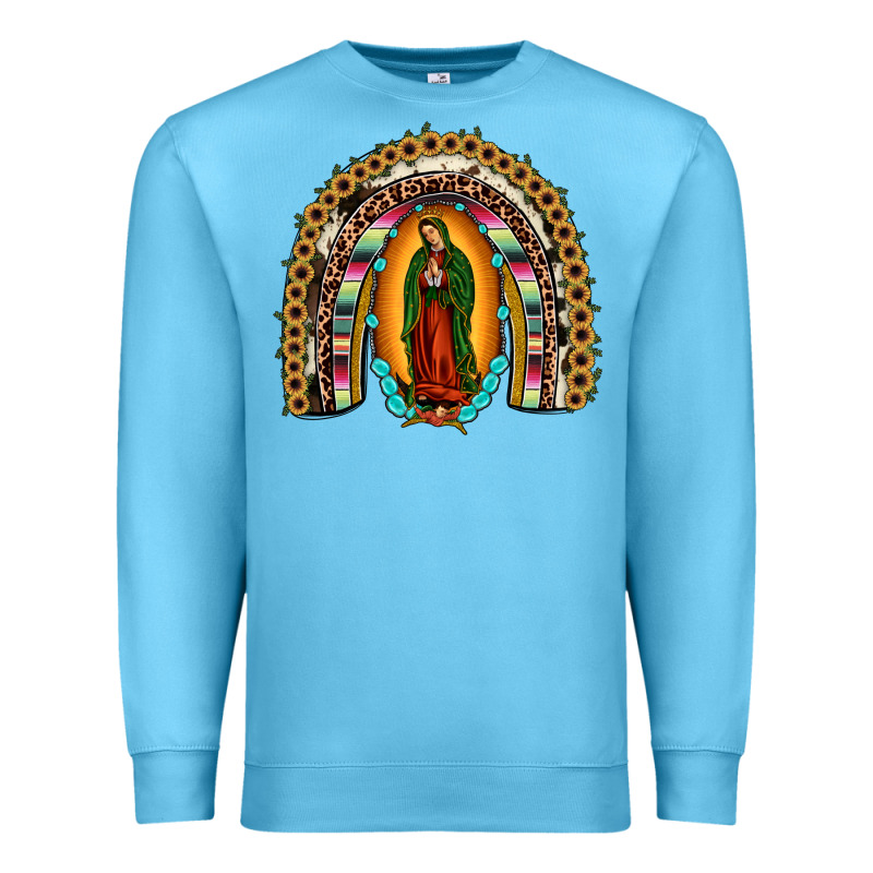 Our Lady Of Guadalupe Rainbow Premium Sweatshirt by JahusDesignShop | Teevron