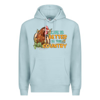 Blue Mist life is better in the country Premium Hoodie - MaliasSmallBusiness