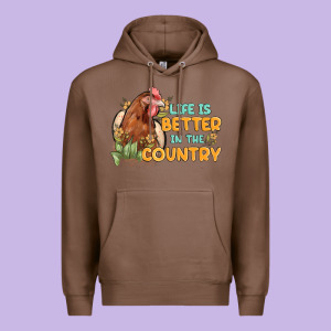 Life Is Better In The Country Premium Hoodie Designed By Maliassmallbusiness
