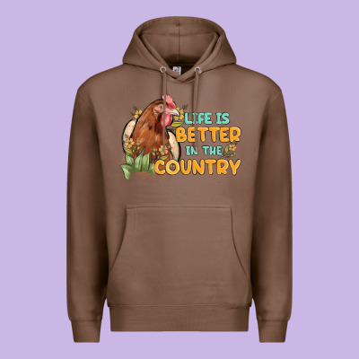 Life Is Better In The Country Premium Hoodie Designed By Maliassmallbusiness