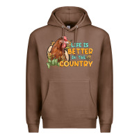 Chestnut life is better in the country Premium Hoodie - MaliasSmallBusiness