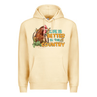Pina Colada life is better in the country Premium Hoodie - MaliasSmallBusiness