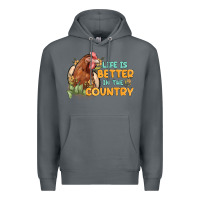 Rock life is better in the country Premium Hoodie - MaliasSmallBusiness