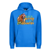 True Royal life is better in the country Premium Hoodie - MaliasSmallBusiness