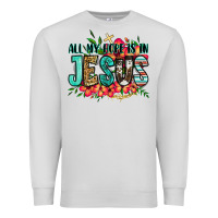 Dove Grey all my hope is in jesus Premium Sweatshirt - Jasminsmagicworld
