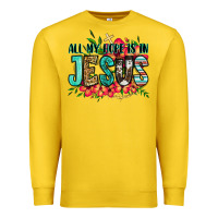 Lemon all my hope is in jesus Premium Sweatshirt - Jasminsmagicworld