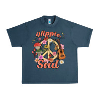 Midnight Navy hippie soul Urban Heavy Tee - MaliasSmallBusiness
