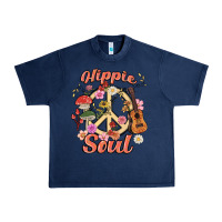 Navy hippie soul Urban Heavy Tee - MaliasSmallBusiness