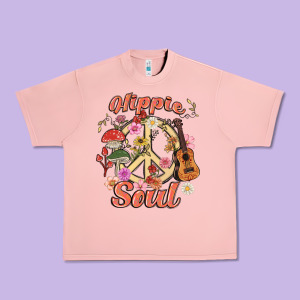 Hippie Soul Urban Heavy Tee Designed By Maliassmallbusiness