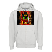 Dove Grey Black Zipper Hoodie - Zillion Design Studio