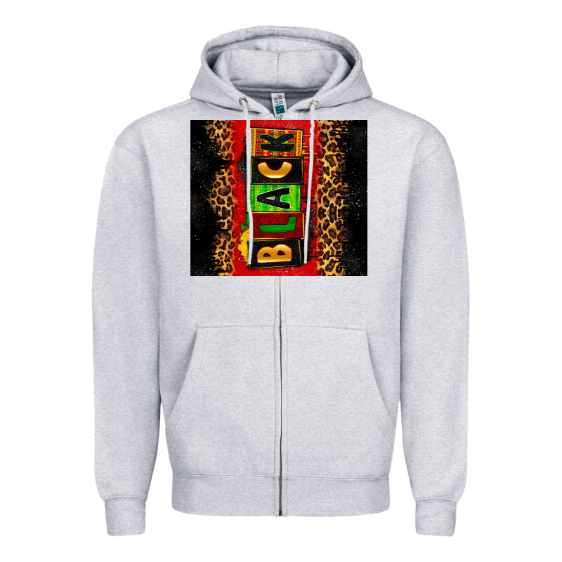 Black Zipper Hoodie by Zillion Design Studio | Teevron