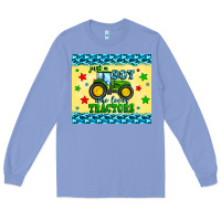 Colony Blue just a boy who loves tractors Long Sleeve Tee - Zillion Design Studio