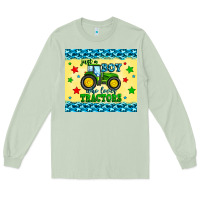 Matcha just a boy who loves tractors Long Sleeve Tee - Zillion Design Studio