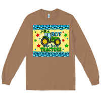 Toasted Coconut just a boy who loves tractors Long Sleeve Tee - Zillion Design Studio