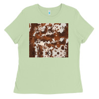 Matcha brown cowhide Ladies Tee - BarkalooDesign