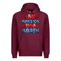 Burgundy make america great again Premium Hoodie - MaliasSmallBusiness