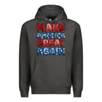 Charcoal Heather make america great again Premium Hoodie - MaliasSmallBusiness