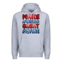 Heather Grey make america great again Premium Hoodie - MaliasSmallBusiness