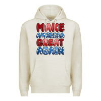 Oatmeal Heather make america great again Premium Hoodie - MaliasSmallBusiness