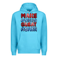 Ocean Blue make america great again Premium Hoodie - MaliasSmallBusiness
