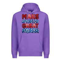 Purple make america great again Premium Hoodie - MaliasSmallBusiness