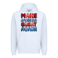White make america great again Premium Hoodie - MaliasSmallBusiness