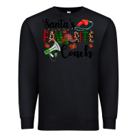 Black santa's favorite coach Premium Sweatshirt - AdoDesignShop