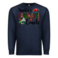 Navy santa's favorite coach Premium Sweatshirt - AdoDesignShop