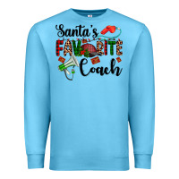 Ocean Blue santa's favorite coach Premium Sweatshirt - AdoDesignShop