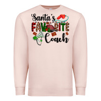 Pale Pink santa's favorite coach Premium Sweatshirt - AdoDesignShop