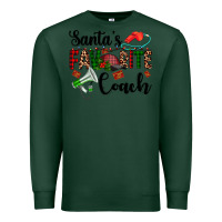 Sports Green santa's favorite coach Premium Sweatshirt - AdoDesignShop