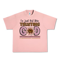 Salmon im just out here trusting god Urban Heavy Tee - MaliasSmallBusiness