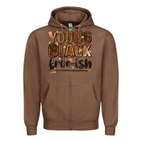 Chestnut Young black free-ish Zipper Hoodie - Zillion Design Studio
