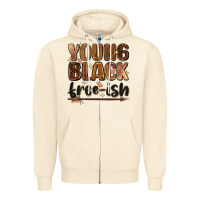 Sandshell Young black free-ish Zipper Hoodie - Zillion Design Studio