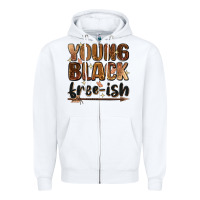 White Young black free-ish Zipper Hoodie - Zillion Design Studio