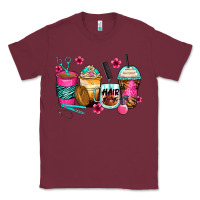 Burgundy hairstylist coffee cups Classic Tee - Zillion Design Studio