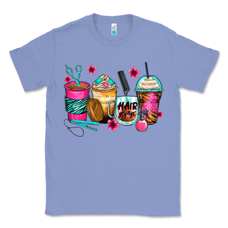 Hairstylist Coffee Cups Classic Tee by Zillion Design Studio | Teevron