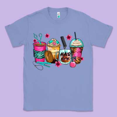 Hairstylist Coffee Cups Classic Tee Designed By Zillion Design Studio