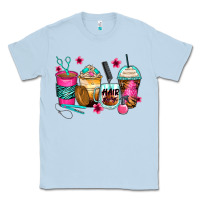 Dusty Blue hairstylist coffee cups Classic Tee - Zillion Design Studio