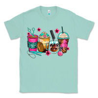 Seafoam hairstylist coffee cups Classic Tee - Zillion Design Studio