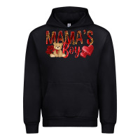 Black mamas boy with leopard Urban Hoodie - NancyCooperArtShop