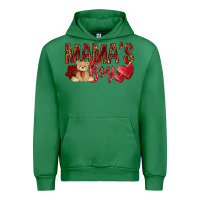 Emerald mamas boy with leopard Urban Hoodie - NancyCooperArtShop
